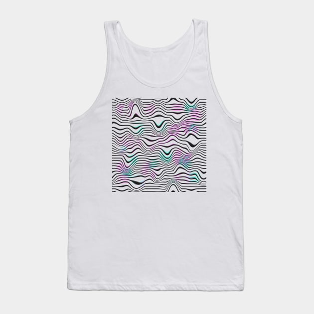 Neon Glitch Tank Top by MashaVed